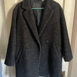 Levi's Charcoal Tweed Pea Coat